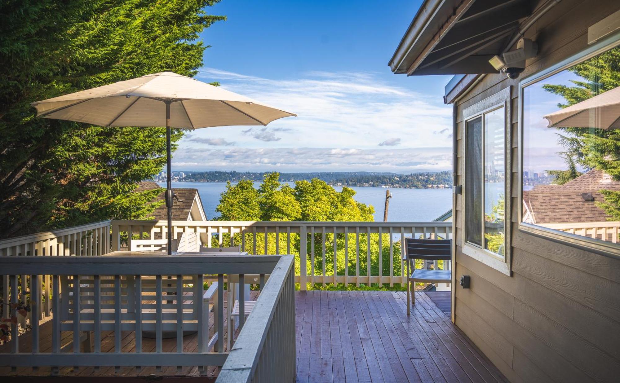 Sunrise On Lake Washington Villa Seattle Luaran gambar