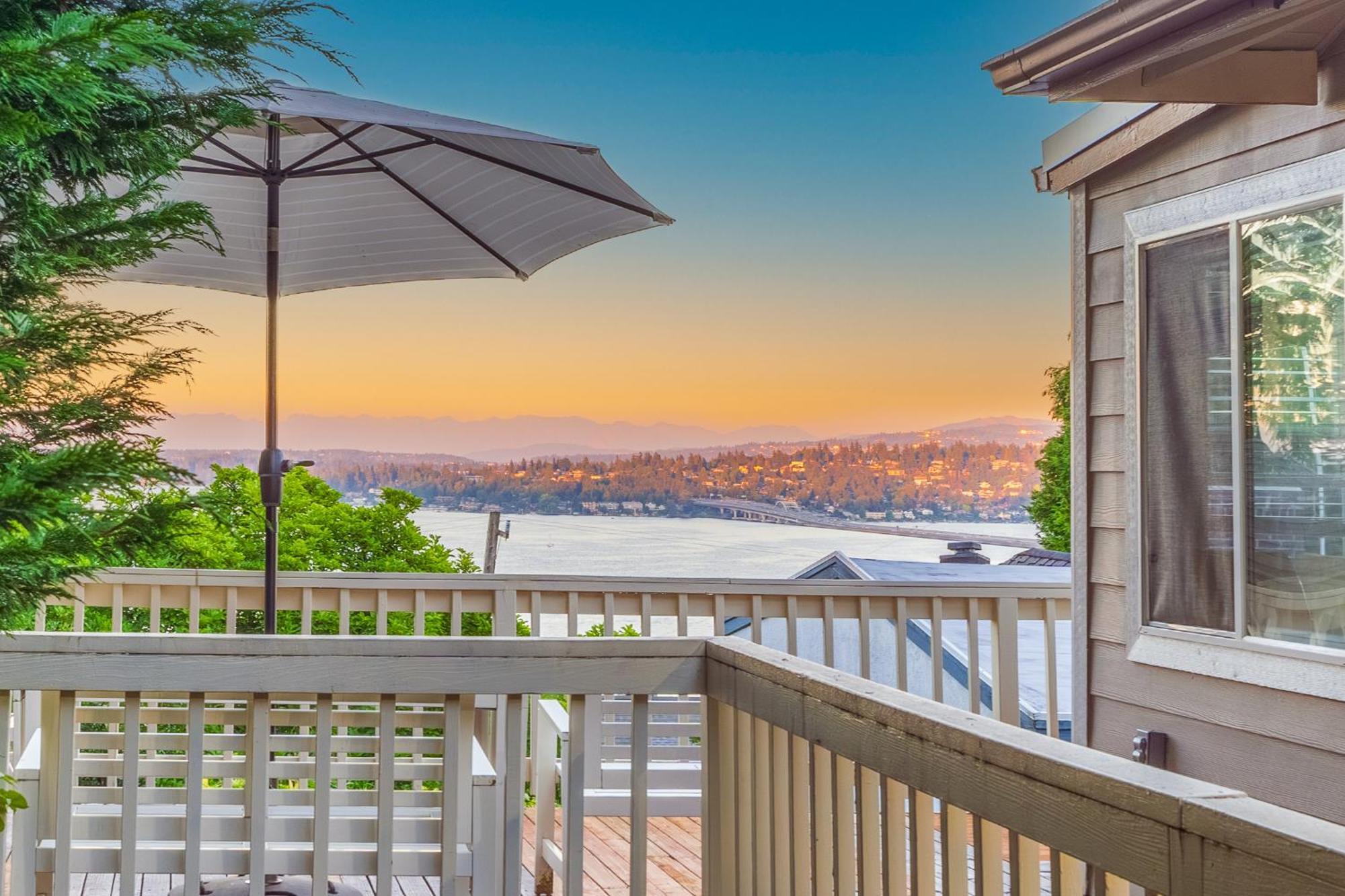 Sunrise On Lake Washington Villa Seattle Luaran gambar